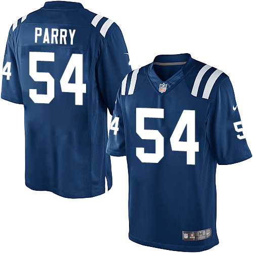 Youth Limited David Parry Nike Jersey Royal Blue Home - #54 NFL Indianapolis Colts